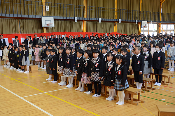 南条小学校入学式01