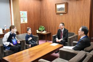 師田海璃　表敬訪問