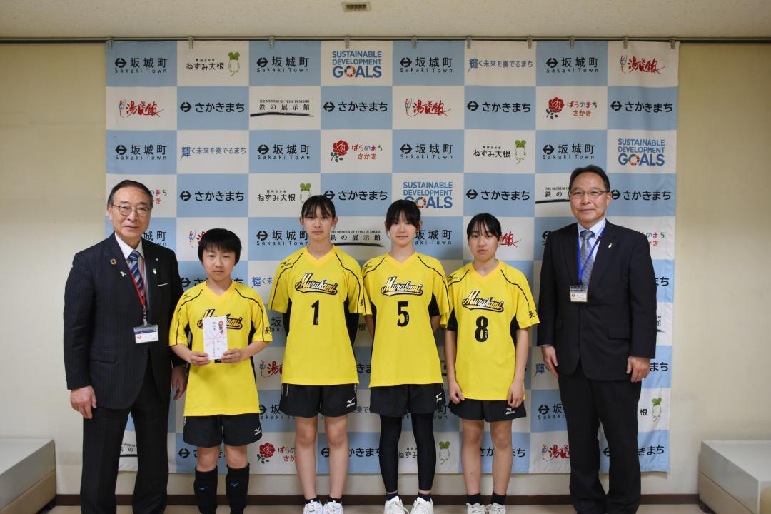 ▲表敬訪問にお越しになった選手のみなさん