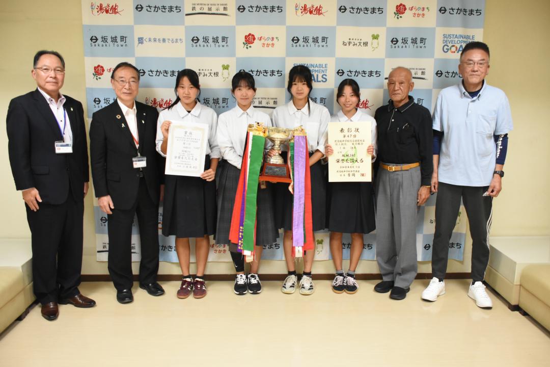スポ少陸上表敬訪問1