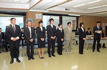 町内小中学校に着任された先生方