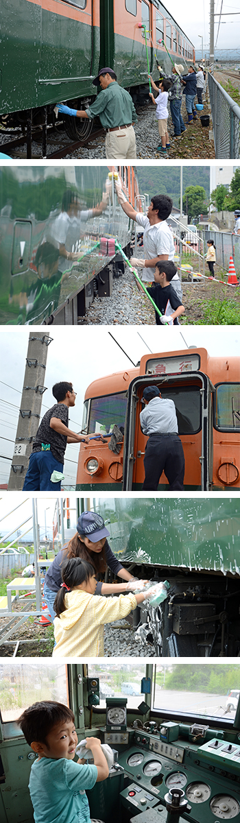 169系電車ボランティア清掃