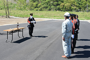 鼠橋消防ポンプ操法訓練場竣工式02