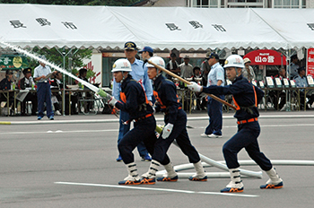 県消防ポンプ操法大会01