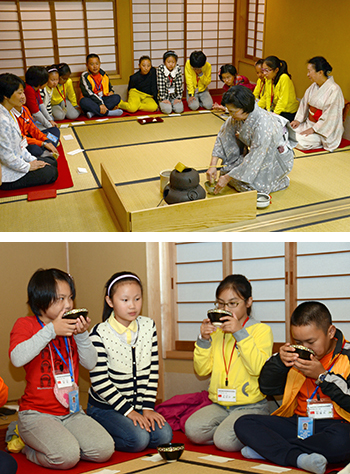 実験小学校お茶席