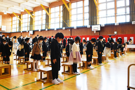 南条小学校入学式01