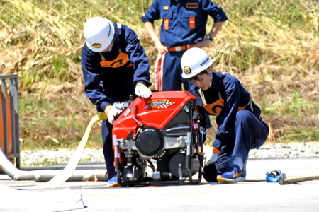 坂城町消防団ポンプ操法大会11