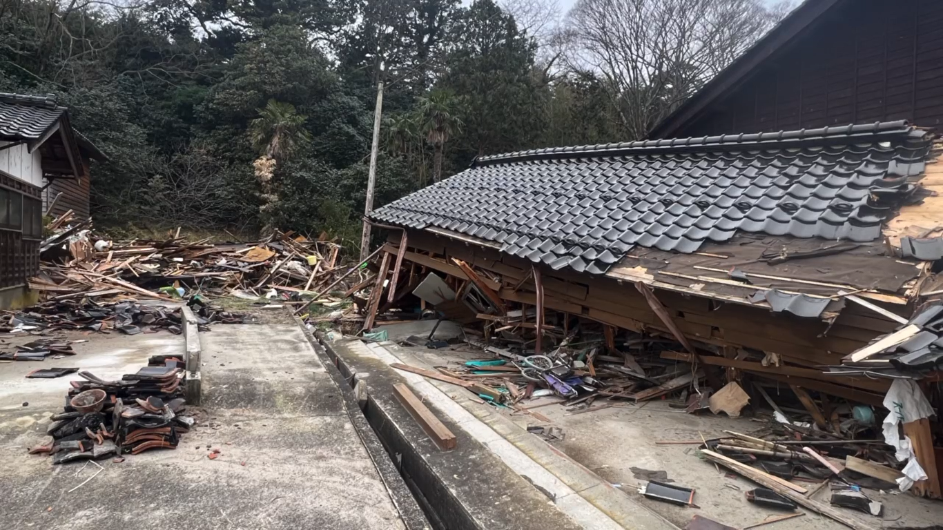 被災家屋の様子